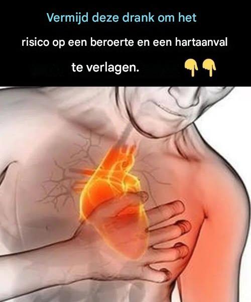 Vermijd deze drank om het risico op een beroerte en een hartaanval te verlagen.