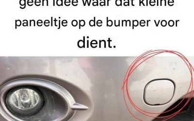 Waar dient dat kleine vierkantje op je autobumper eigenlijk voor?