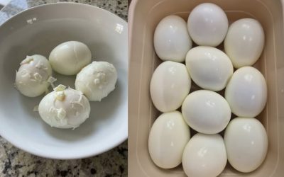 De slimme truc van de chef voor perfect gepelde hardgekookte eieren (geen pokdalige rommel meer!)