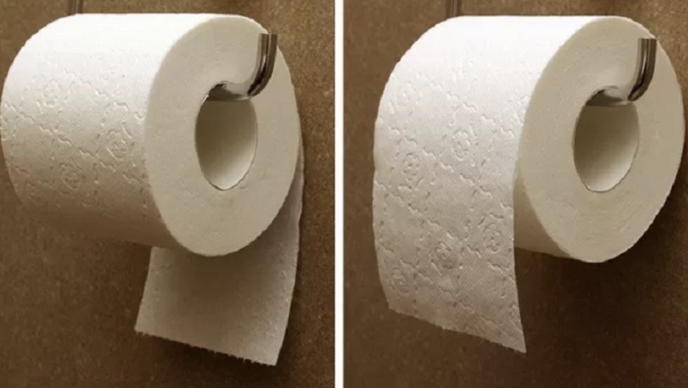 Wat jouw keuze voor het ophangen van toiletpapier over jou zegt