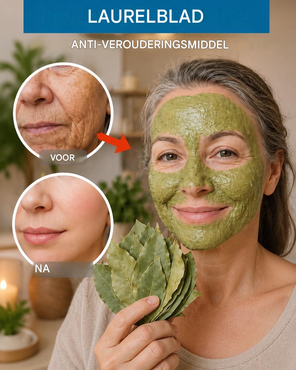 Laurierextract is 100.000 keer krachtiger dan Botox. Zelfs op 70-jarige leeftijd laat het alle rimpels verdwijnen. Laat een berichtje achter om mijn recepten te blijven ontvangen… Dankjewel!