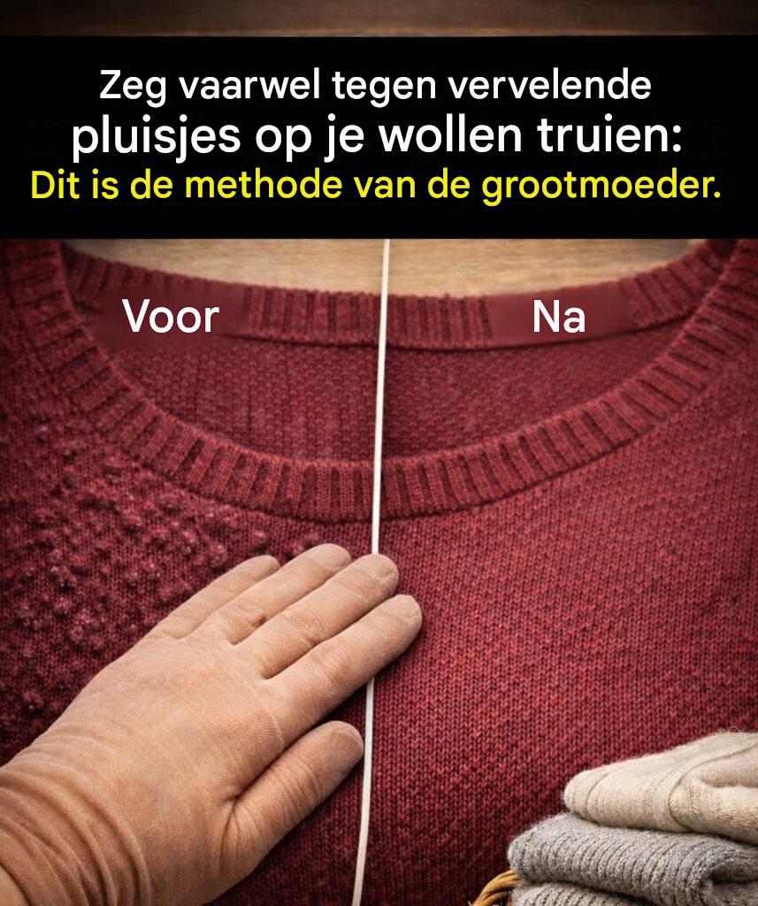 Truien vol pluisjes? Er is een oud middeltje dat nog steeds werkt.
