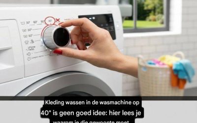 Kleding wassen in de wasmachine op 40° is geen goed idee: hier lees je waarom je die gewoonte moet afleren.