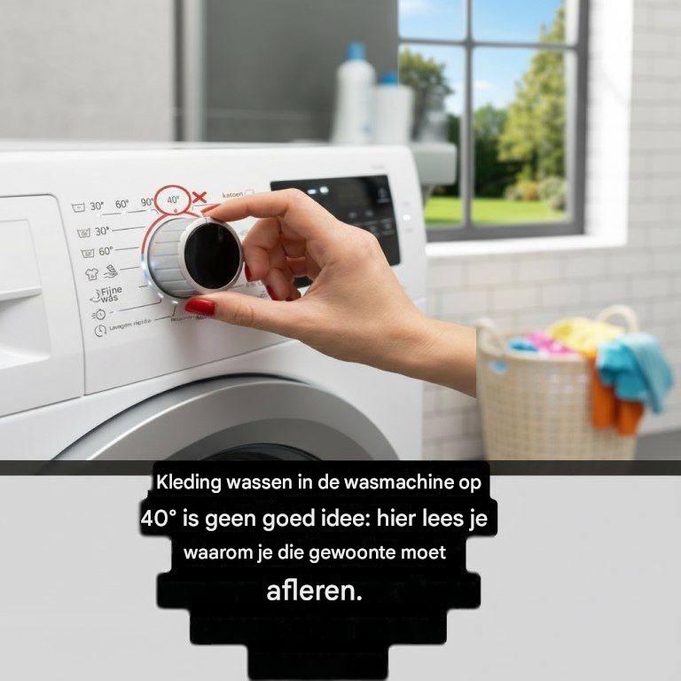 Kleding wassen in de wasmachine op 40° is geen goed idee: hier lees je waarom je die gewoonte moet afleren.