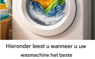 Wanneer gebruikt u uw wasmachine het best om aanzienlijk minder elektriciteit te verbruiken?