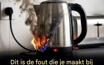 Dit is de fout die iedereen maakt met zijn waterkoker.