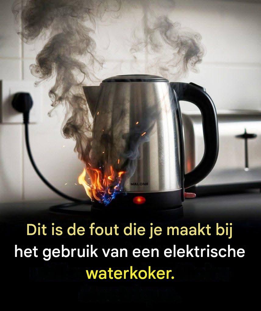 Dit is de fout die iedereen maakt met zijn waterkoker.
