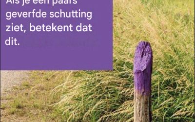 Als je een paars geverfde schutting ziet, kun je maar beter weten wat dat betekent – ​​die kennis kan je leven redden.