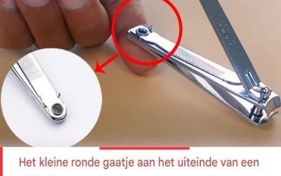 Het “kleine ronde gaatje” op de nagelknipper heeft speciale en krachtige toepassingen.