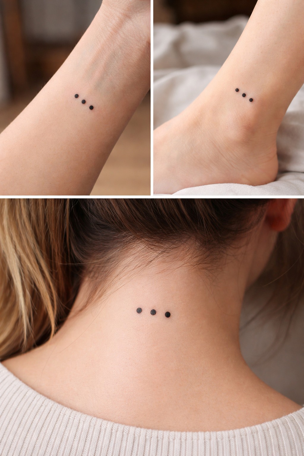 De betekenis van de tatoeage met drie stippen