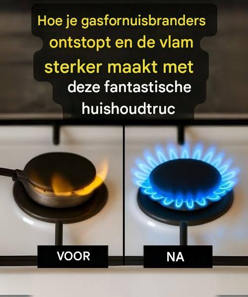 Hoe je met deze doe-het-zelf-techniek de sproeiers van je fornuis schoonmaakt en de vlamsterkte verhoogt.