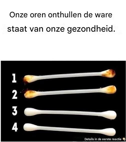 Onze oren verraden onze ware gezondheidstoestand.