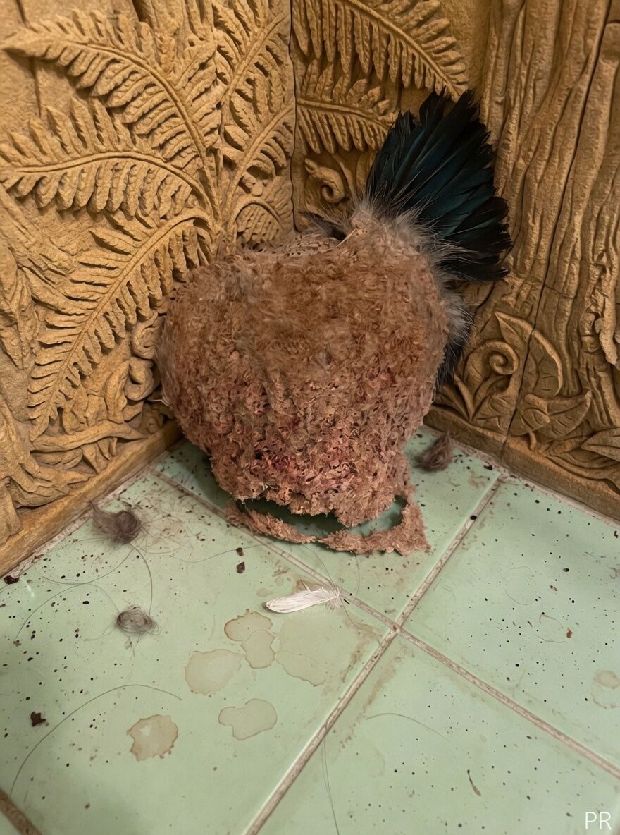 We kwamen terug van vakantie en ontdekten een onverwachte verrassing in onze badkamer.
