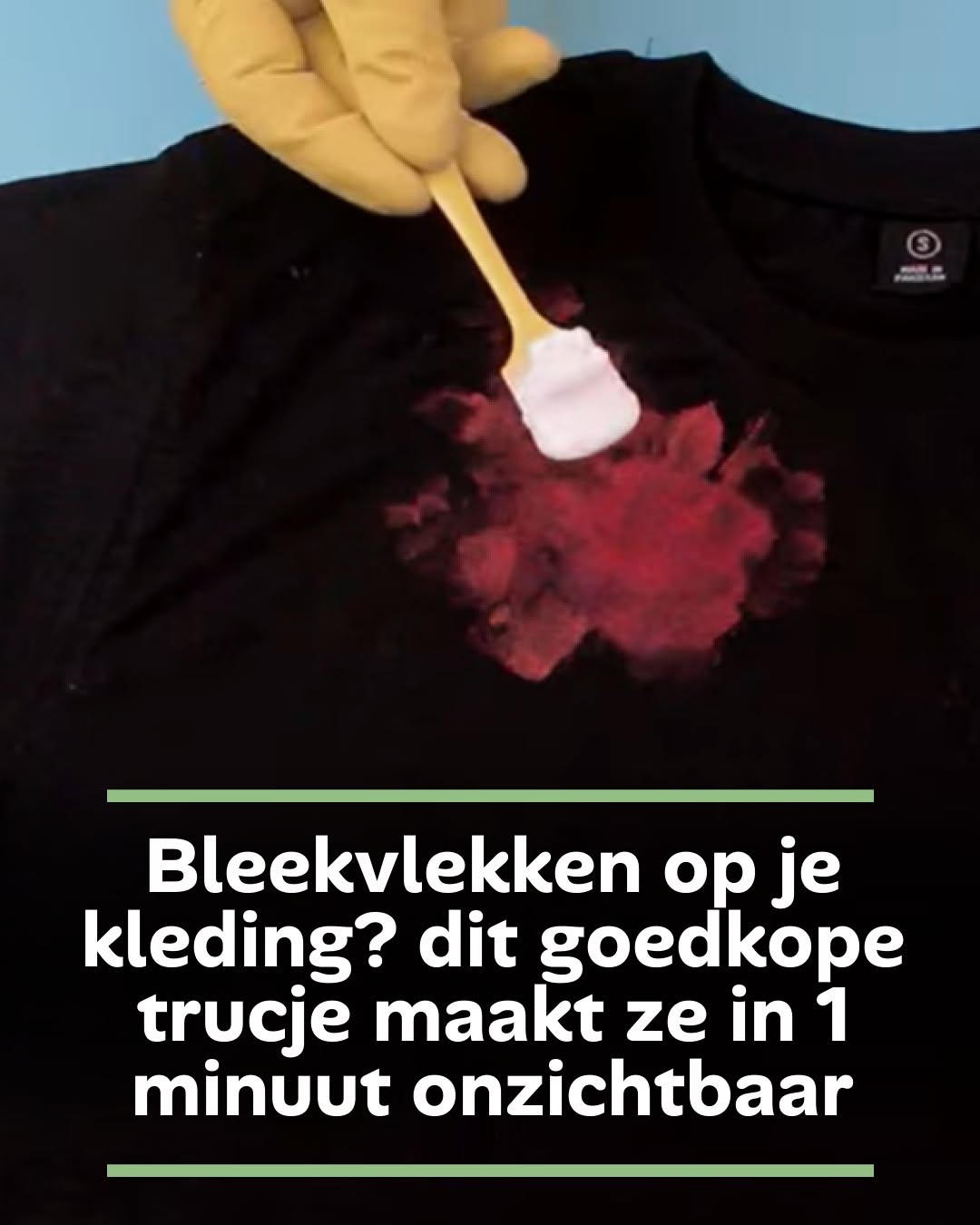 Bleekvlekken op je kleding? dit goedkope trucje maakt ze in 1 minuut onzichtbaar
