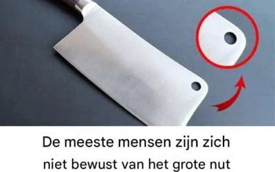 De mysteries van het kleine gaatje in je keukenmes