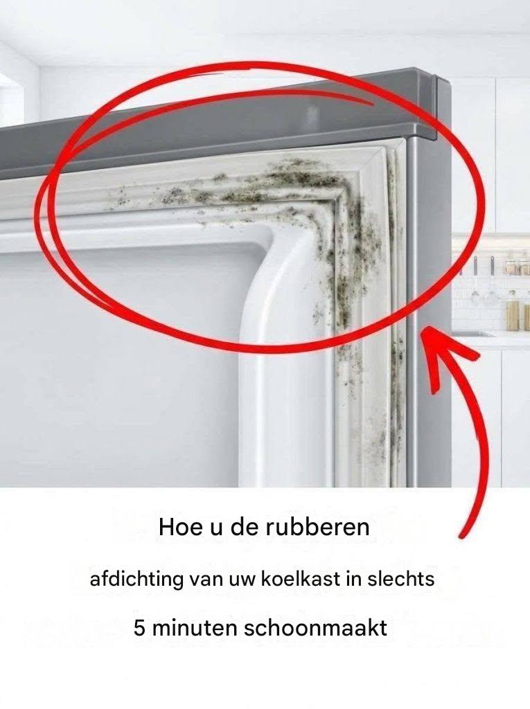 Hier lees je hoe je de waterdichte afdichting van je koelkast in 5 minuten schoonmaakt.
