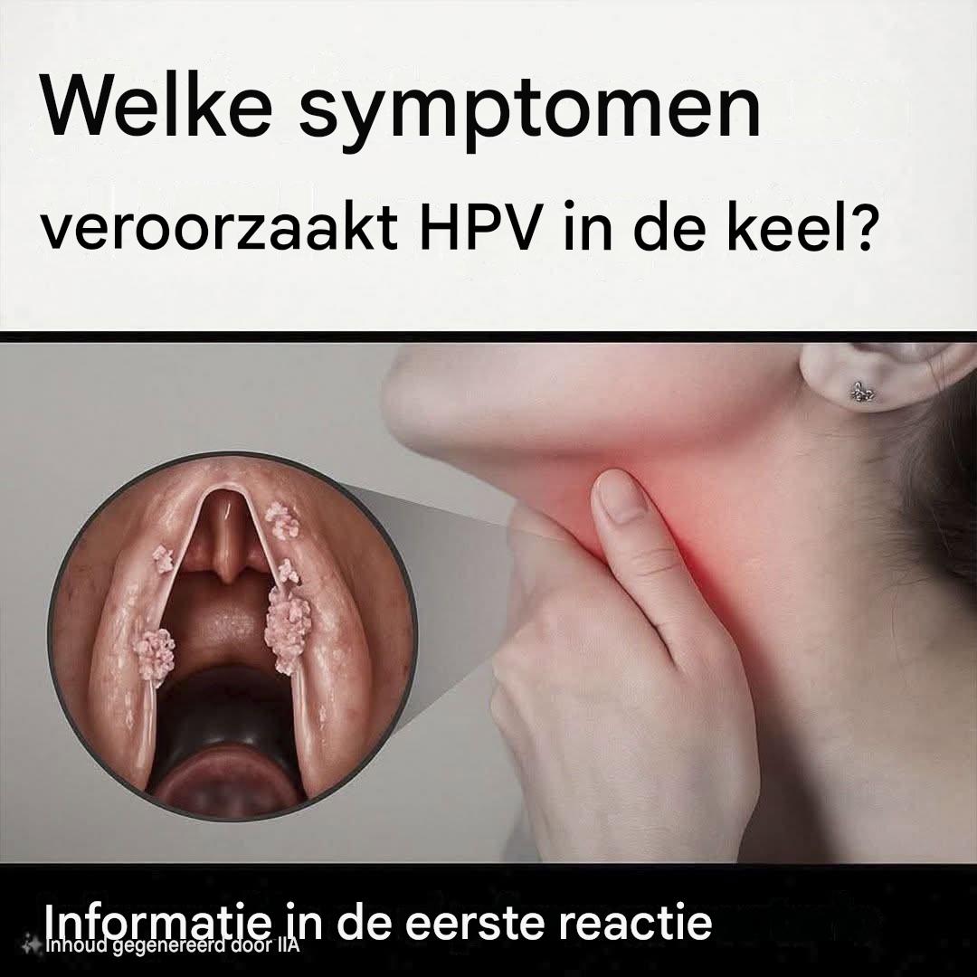 Welke symptomen veroorzaakt HPV in de keel?