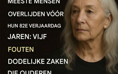 Vijf dodelijke fouten die oudere volwassenen elke dag maken