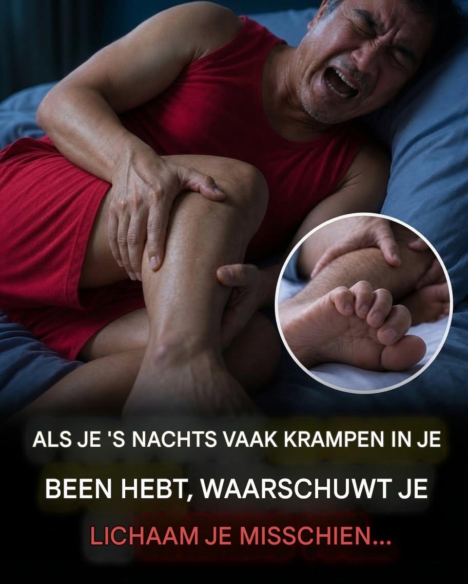 Als je ‘s nachts vaak krampen in je benen krijgt, kan je lichaam een waarschuwingssignaal afgeven