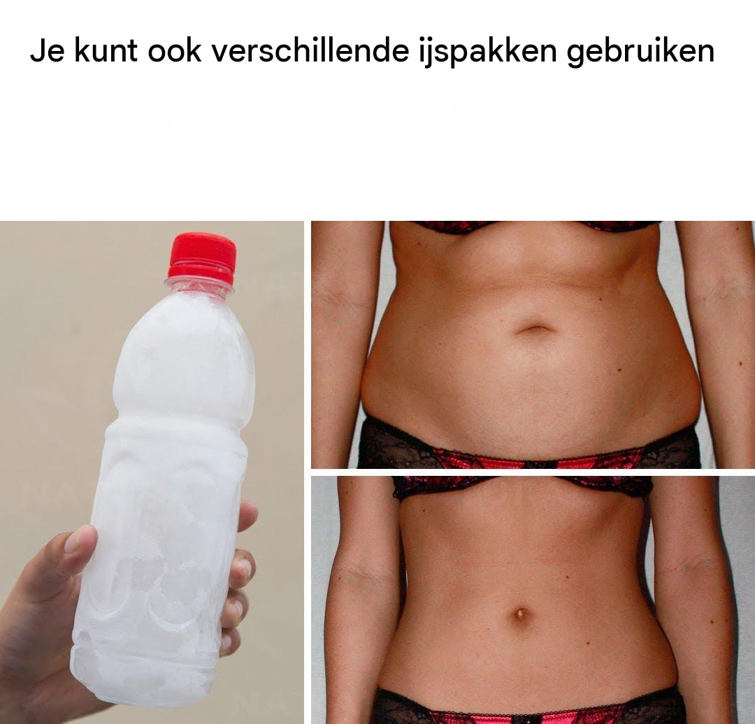 Je kunt afvallen door alleen ijspakken te gebruiken.