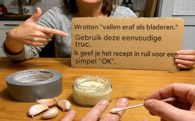 WRATTEN VALLEN ERAF ALS BLADEREN DOOR ALLEEN AL DEZE THUISBEHANDELING TOE TE PASSEN