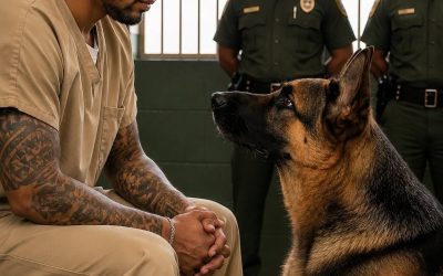 De laatste wens van een gevangene was om zijn hond te zien, maar toen de Duitse herder losbrak en in zijn armen rende, gebeurde er iets vreemds.