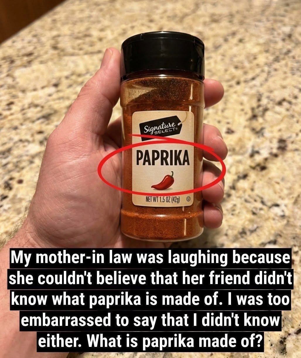 Waar is paprika van gemaakt?