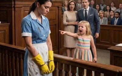 “LAAT MIJN NANNY LOS!” De dochter van de miljonair stormde tijdens het proces de rechtszaal binnen en onthulde het walgelijke geheim van haar stiefmoeder.