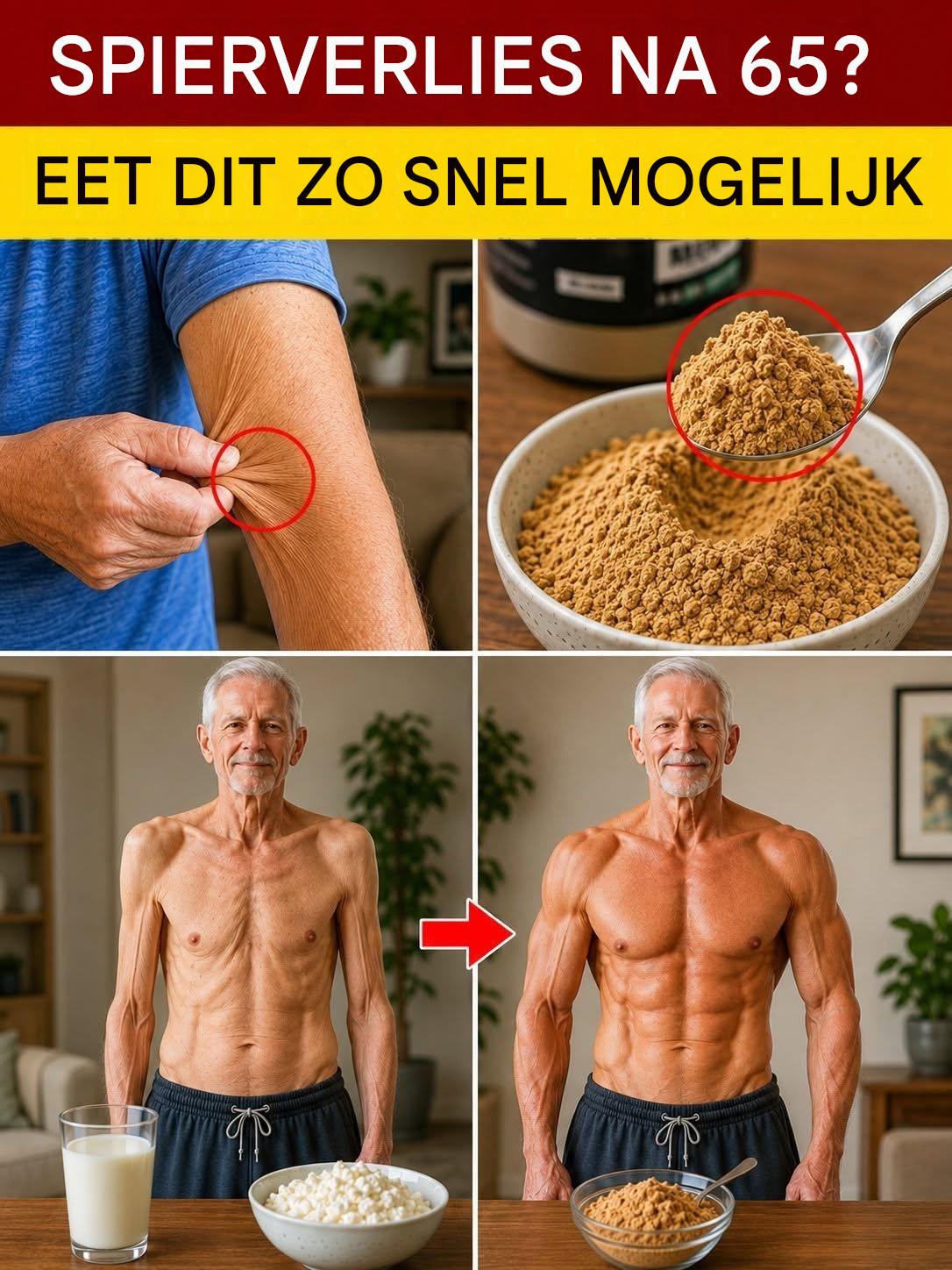 SENIOREN, jullie spieren verdwijnen zonder DIT ene voedsel in jullie dieet!