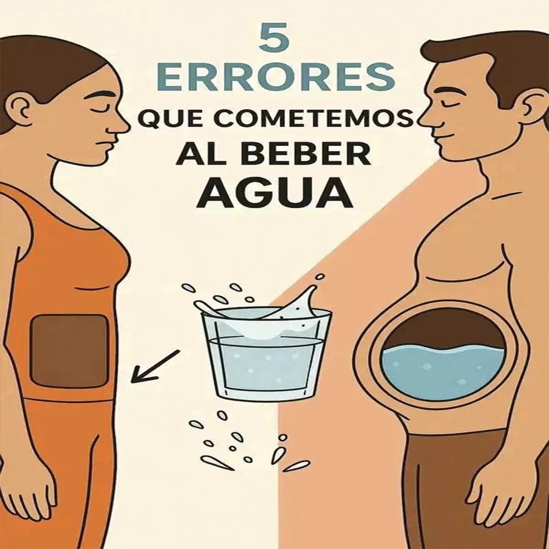 De meest voorkomende fouten die we maken bij het drinken van water.