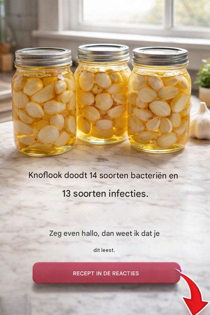 Wist je dat knoflook een natuurlijk antibioticum is dat infecties gemakkelijk kan bestrijden?