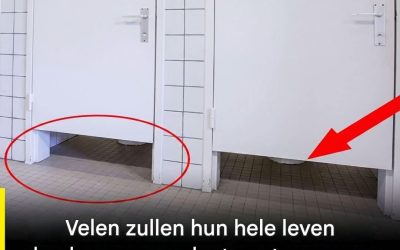 Waarom reiken de deuren van openbare toiletten niet tot de vloer?
