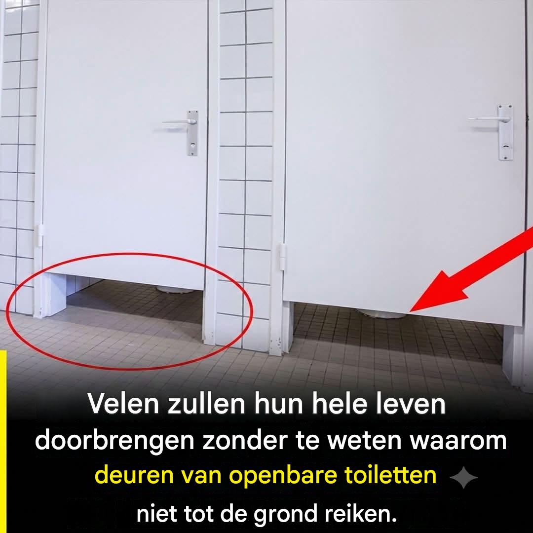 Waarom reiken de deuren van openbare toiletten niet tot de vloer?