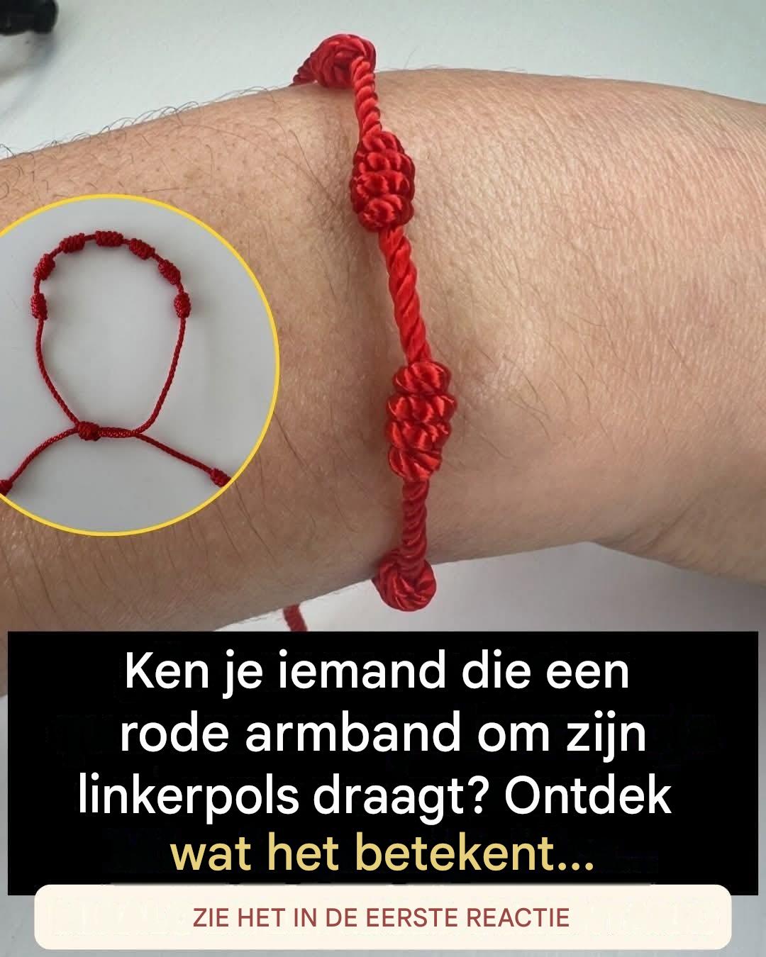 Wat betekent de rode draad op de pols?