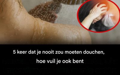 5 keer moet je niet douchen (ook al denk je daar anders over)
