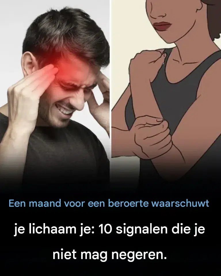 Een maand voor een beroerte waarschuwt je lichaam je: 10 signalen die je niet mag negeren