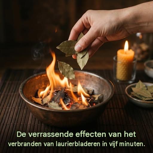 Ontdek de kalmerende werking van een brandend laurierblad.