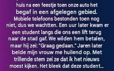 De vreemdeling in de nacht: wanneer een simpele daad van solidariteit een leven voorgoed verandert