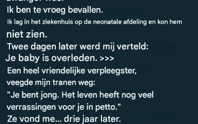 Op zeventienjarige leeftijd verliet ze de kraamafdeling zonder haar kind: een gebaar van een verpleegster veranderde alles.