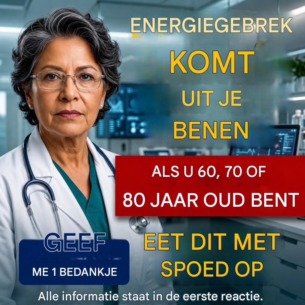 Wat te eten om je energieniveau op peil te houden na je 60e?