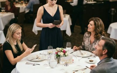 Mijn ouders hadden hun jubileumdiner al achter de rug toen ik aankwam. Mijn moeder glimlachte: “Oh, je bent laat, wil je de rekening betalen?” Mijn zus lachte: “Nog steeds even onwetend als altijd,” totdat ik me realiseerde dat ik precies was uitgenodigd toen hun maaltijd was afgelopen. Ik riep de manager erbij en plotseling werden hun gezichten bleek.