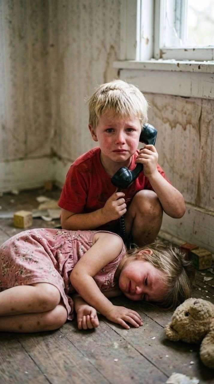 Een klein stemmetje verbrak de stilte: “Papa… mijn zusje wordt niet wakker. We hebben zo’n honger.” Zonder aarzelen pakte hij ze op en snelde naar het ziekenhuis. Maar wat hij daar over zijn moeder ontdekte, zou alles veranderen…