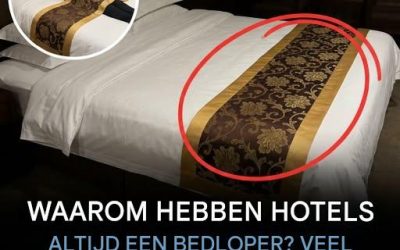 Die mysterieuze stof aan het voeteneinde van het hotelbed: dit is waar het echt voor dient.