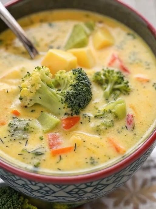Broccoli- en aardappelsoep – ongelooflijk lekker en klaar in 20 minuten! 😍 Ik heb het naar iedereen gestuurd die me bedankt heeft.