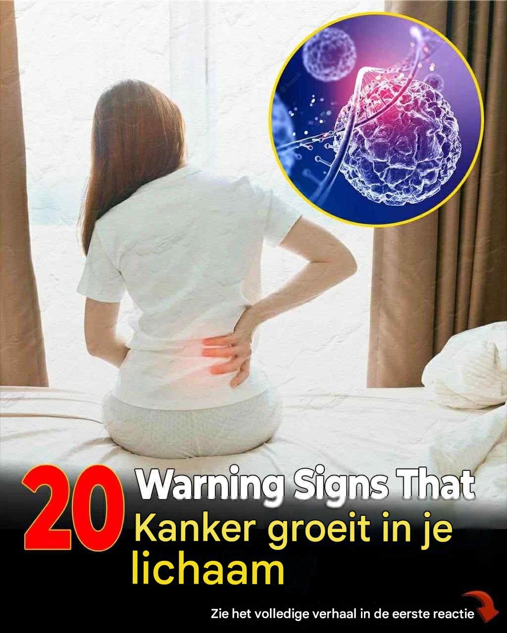 20 vroege tekenen dat je lichaam kanker bestrijdt