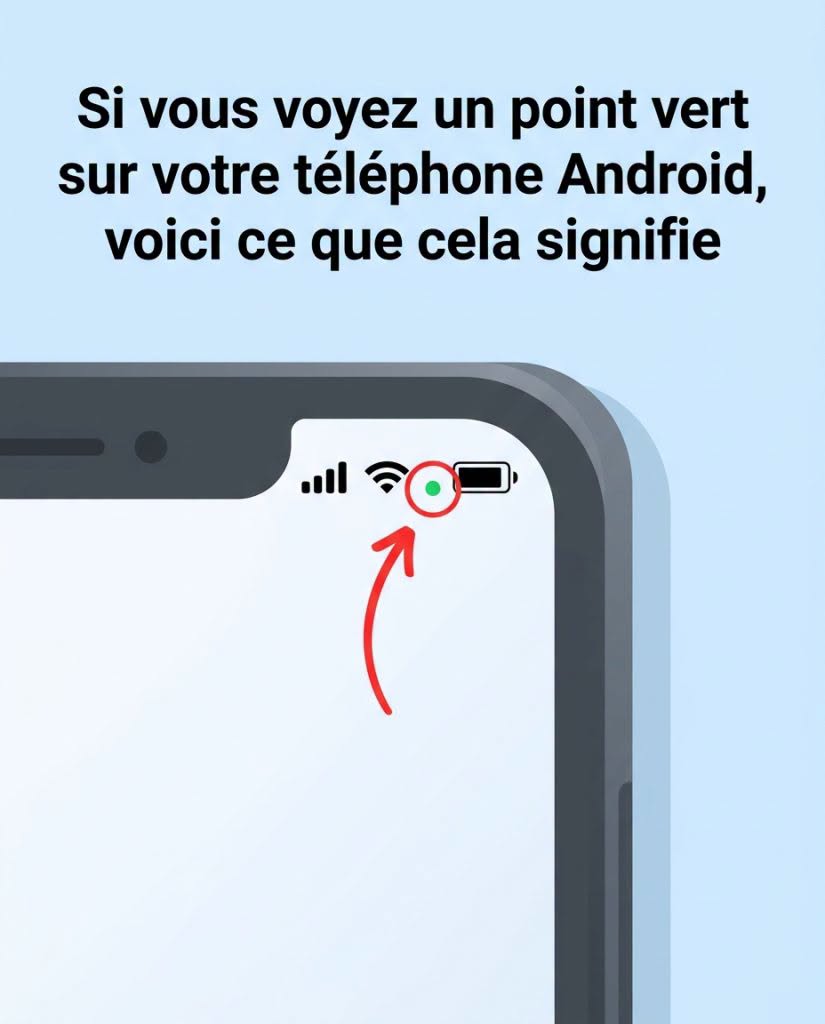 Dat kleine groene stipje bovenaan je Android-scherm: een detail dat veel zegt over je beveiliging.