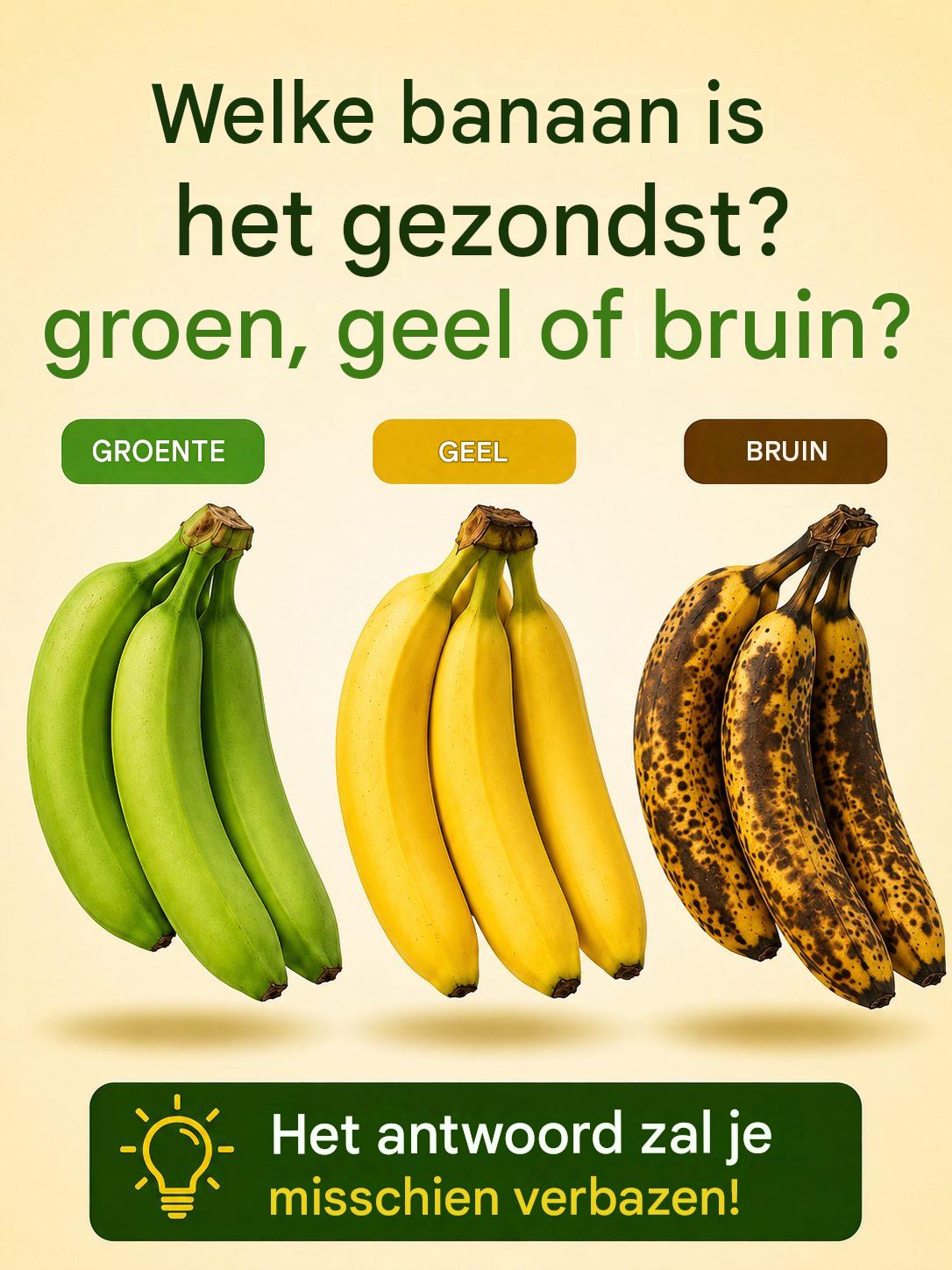 Groene, gele of gespikkelde banaan: welke is nou echt het beste voor je gezondheid?